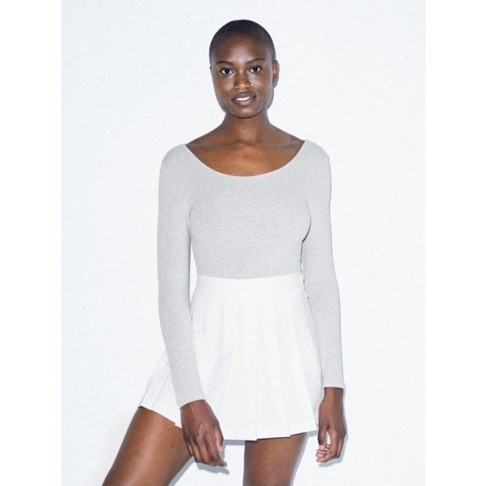 💕AMERICAN APPAREL💕 Tennis Skirt ~ White Large L NWOT - Picture 8 of 16